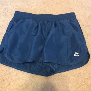 Blue running shorts